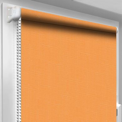 Рулонна штора DecoSharm Льон 852 Оранжевий 425 х 1700 мм