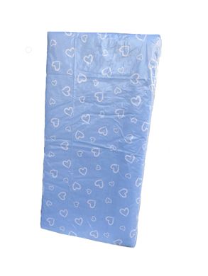Матрац дитячий ортопедичний Baby Comfort Total Care кокос 5 шарів (120*60*6 см) Серця на блакитному