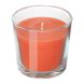 Ароматична свічка у склянці IKEA SINNLIG 9 см персик та апельсин Помаранчевий (303.374.11)