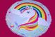 Пляжний круглі рушники килимок з бахромою Colorful Home 150 см мікрофібра Єдиноріг веселка (1005736)