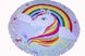 Пляжний круглі рушники килимок з бахромою Colorful Home 150 см мікрофібра Єдиноріг веселка (1005736)
