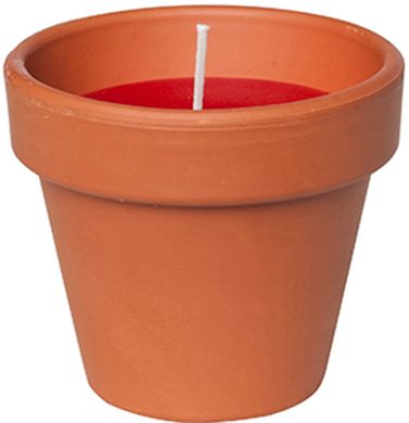 Свічка Candle pot Стандарт 7 х 7 см Коричневий з бордовим (000001342)