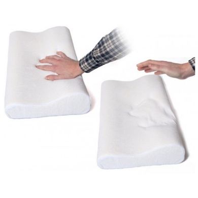 Ортопедична подушка Memory Pillow Comfort з наволочкою подушка з пам'яттю Біла