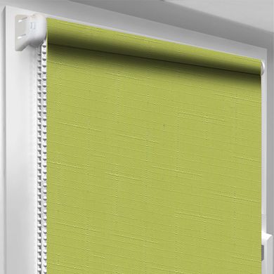 Рулонна штора DecoSharm Льон 873 Зелена 47.5х170 см
