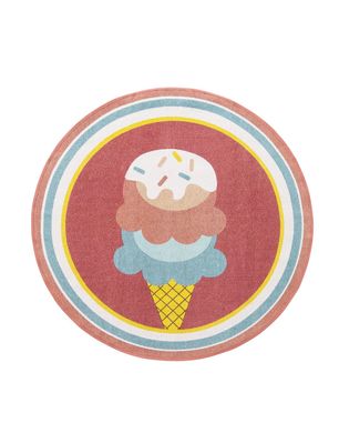 Килимок круглий Морозиво Meradiso Різнобарвний LI-470472