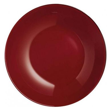 Набір Luminarc 6 супових тарілок Arty Burgundy діаметр 20см скло DP40331