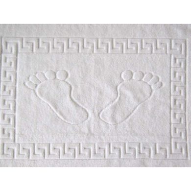 Рушник для ніг Luxyart 50х70 см із грецьким малюнком Білий (L-0863)